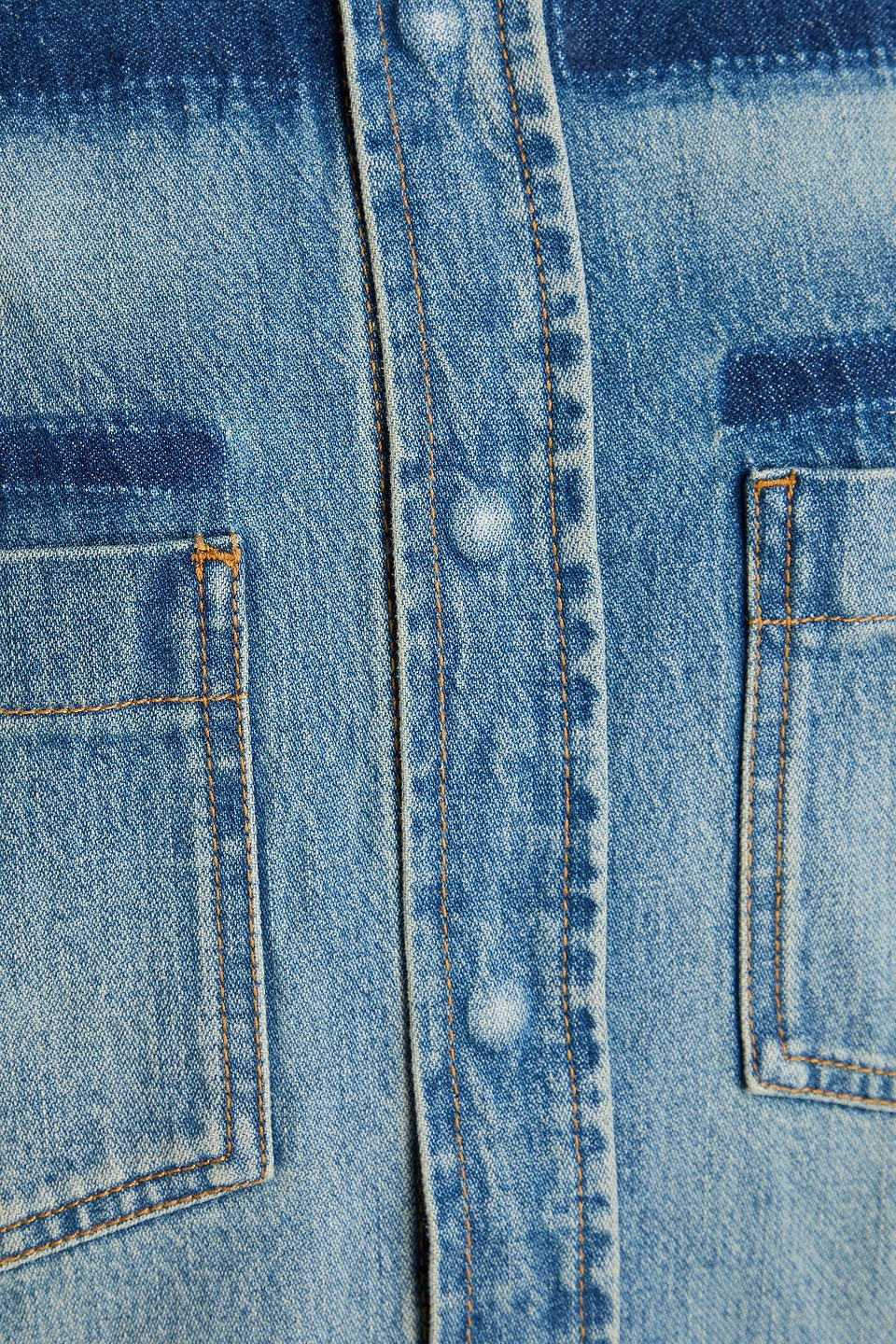Victoria Beckham Oversized Denim Shirt In Blue