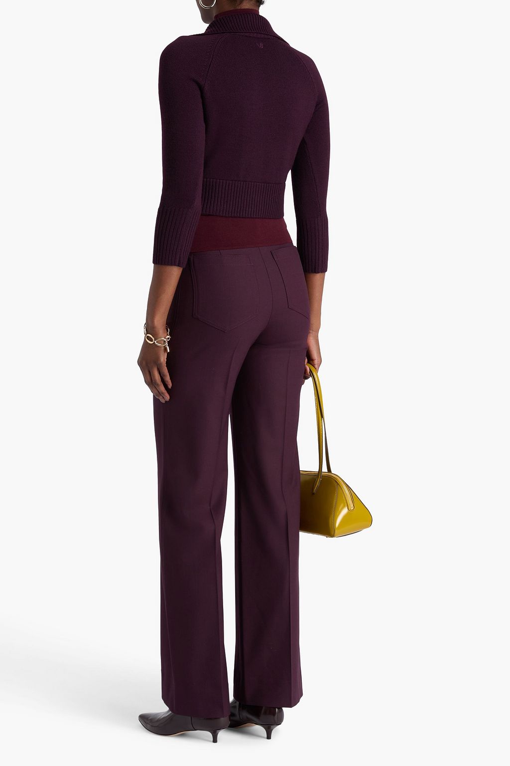 VICTORIA BECKHAM メリノウール混 タートルネックセーター レイヤード