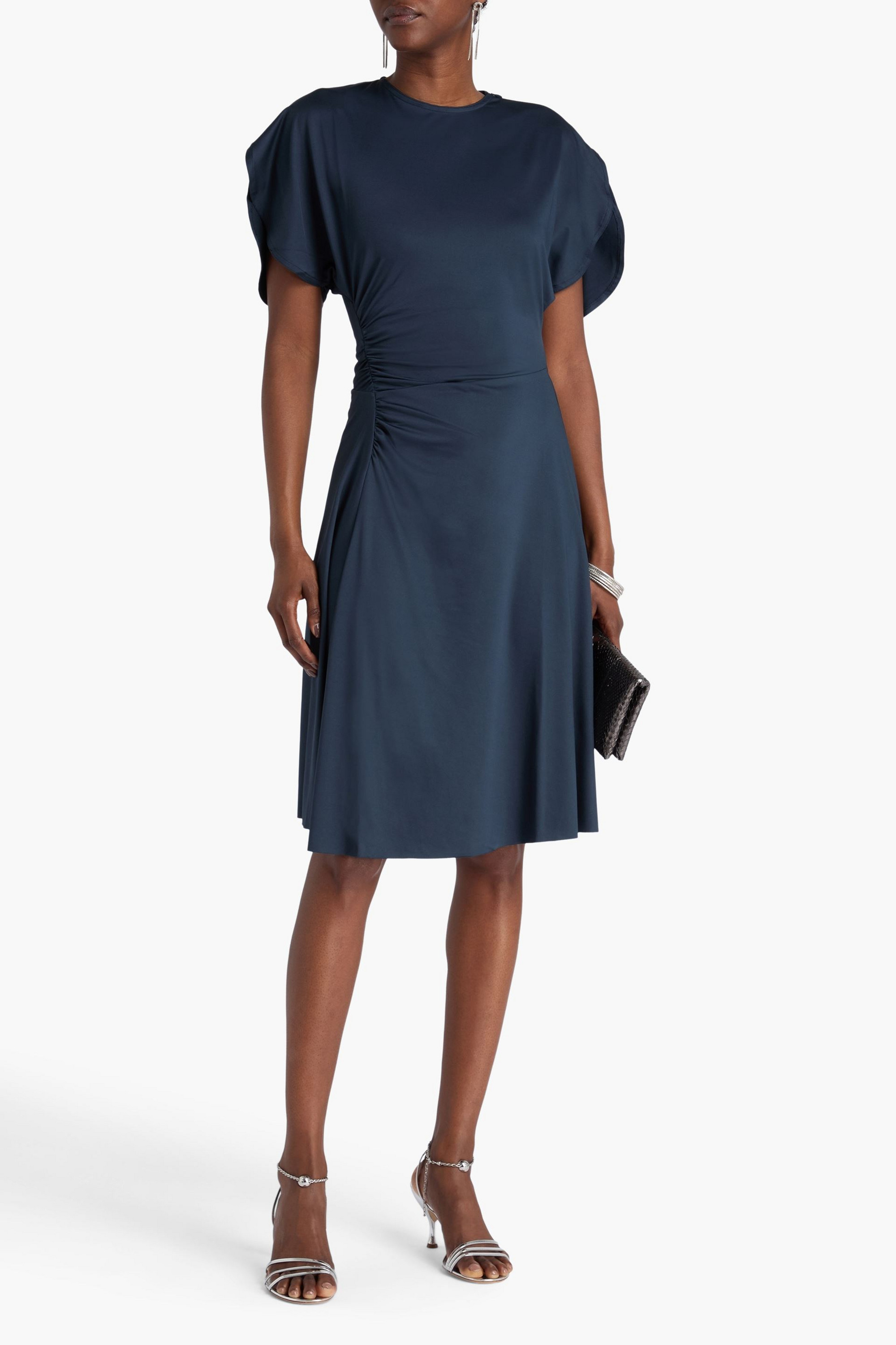 Victoria Beckham Ruched stretch-jersey dress