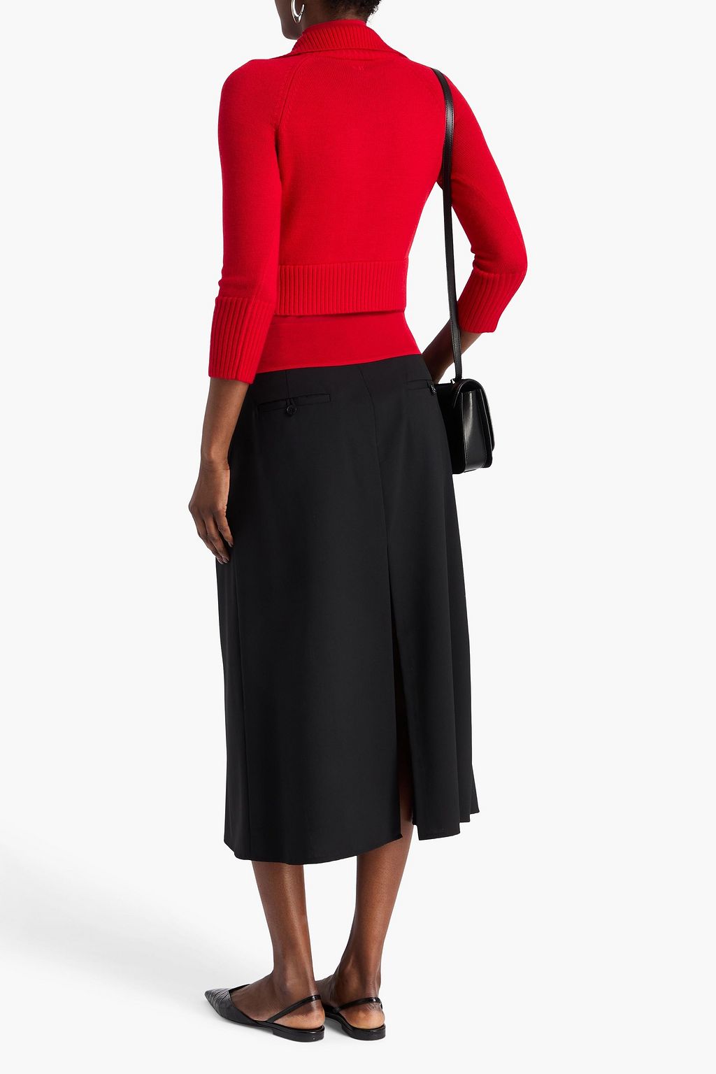 VICTORIA BECKHAM メリノウール混 タートルネックセーター レイヤード
