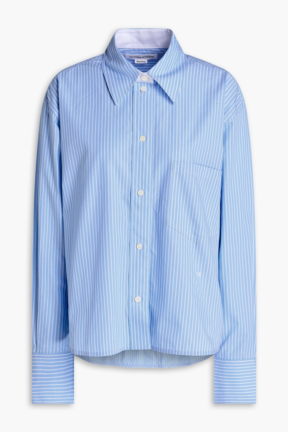 Striped cotton-poplin shirt