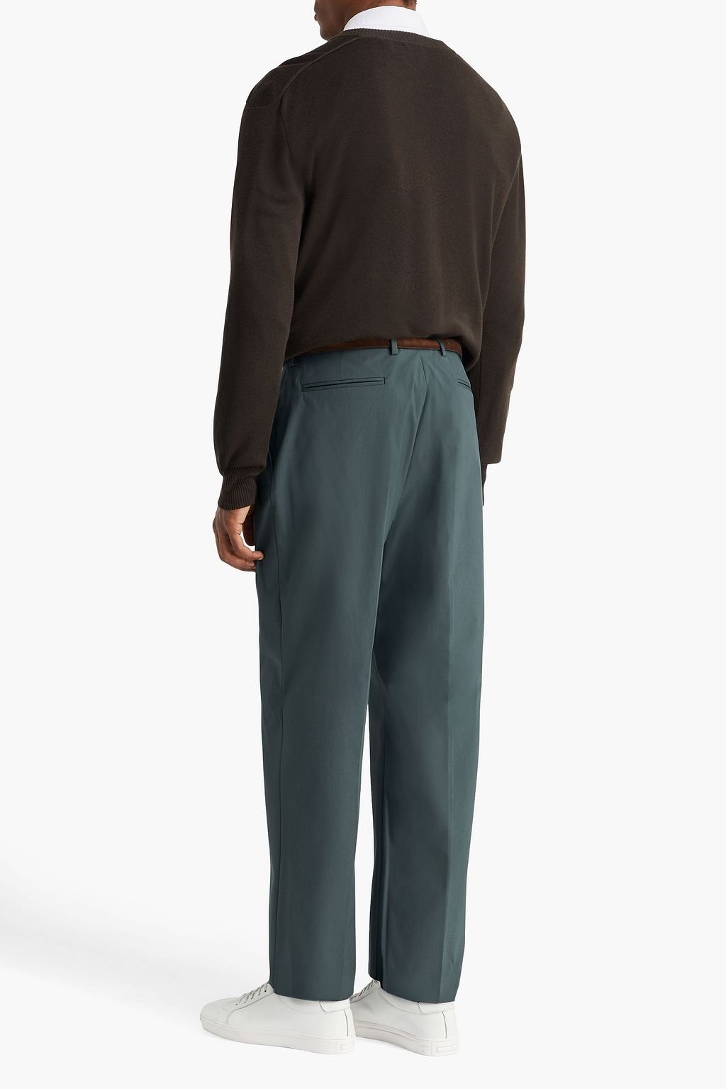 VALENTINO GARAVANI Cotton-blend poplin pants
