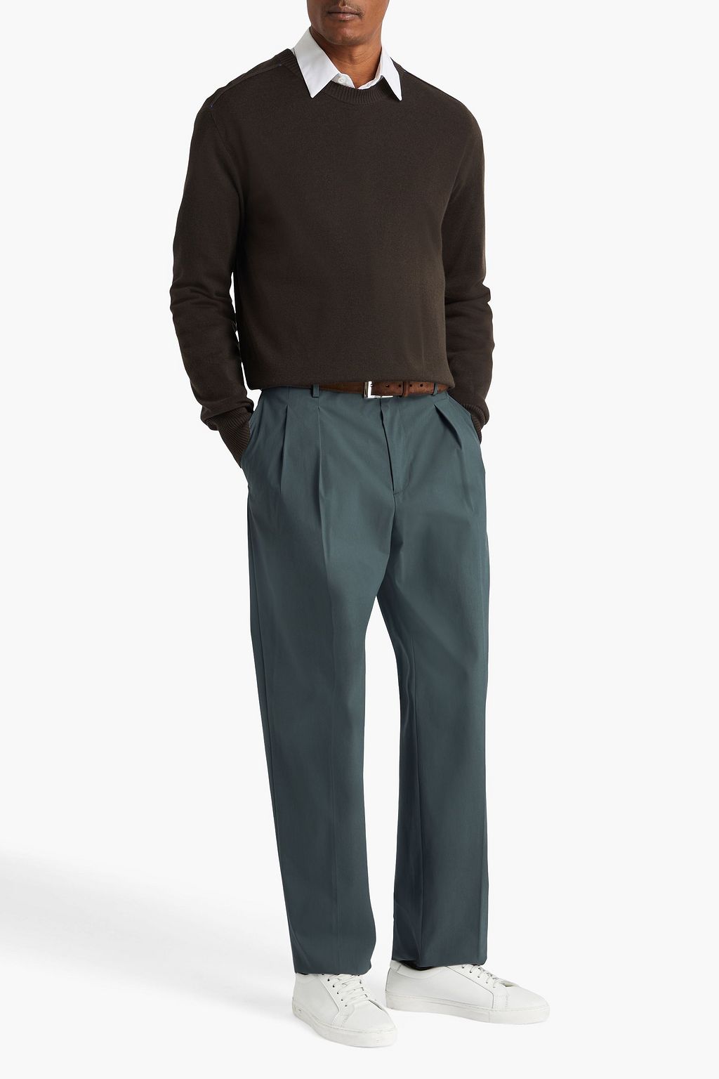 VALENTINO GARAVANI Cotton-blend poplin pants