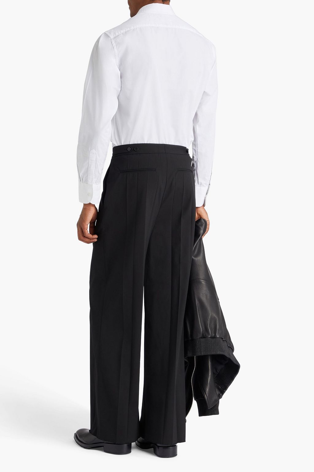 VALENTINO GARAVANI Pleated crepe pants