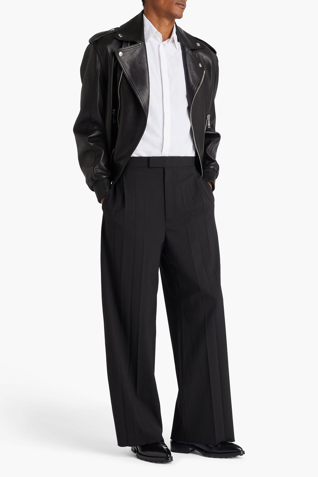 VALENTINO GARAVANI Pleated crepe pants