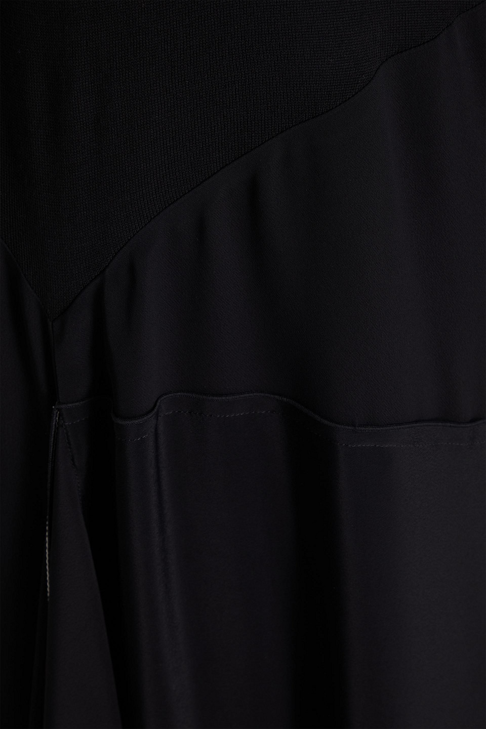 Victoria Beckham Henley Midi Dress In Black