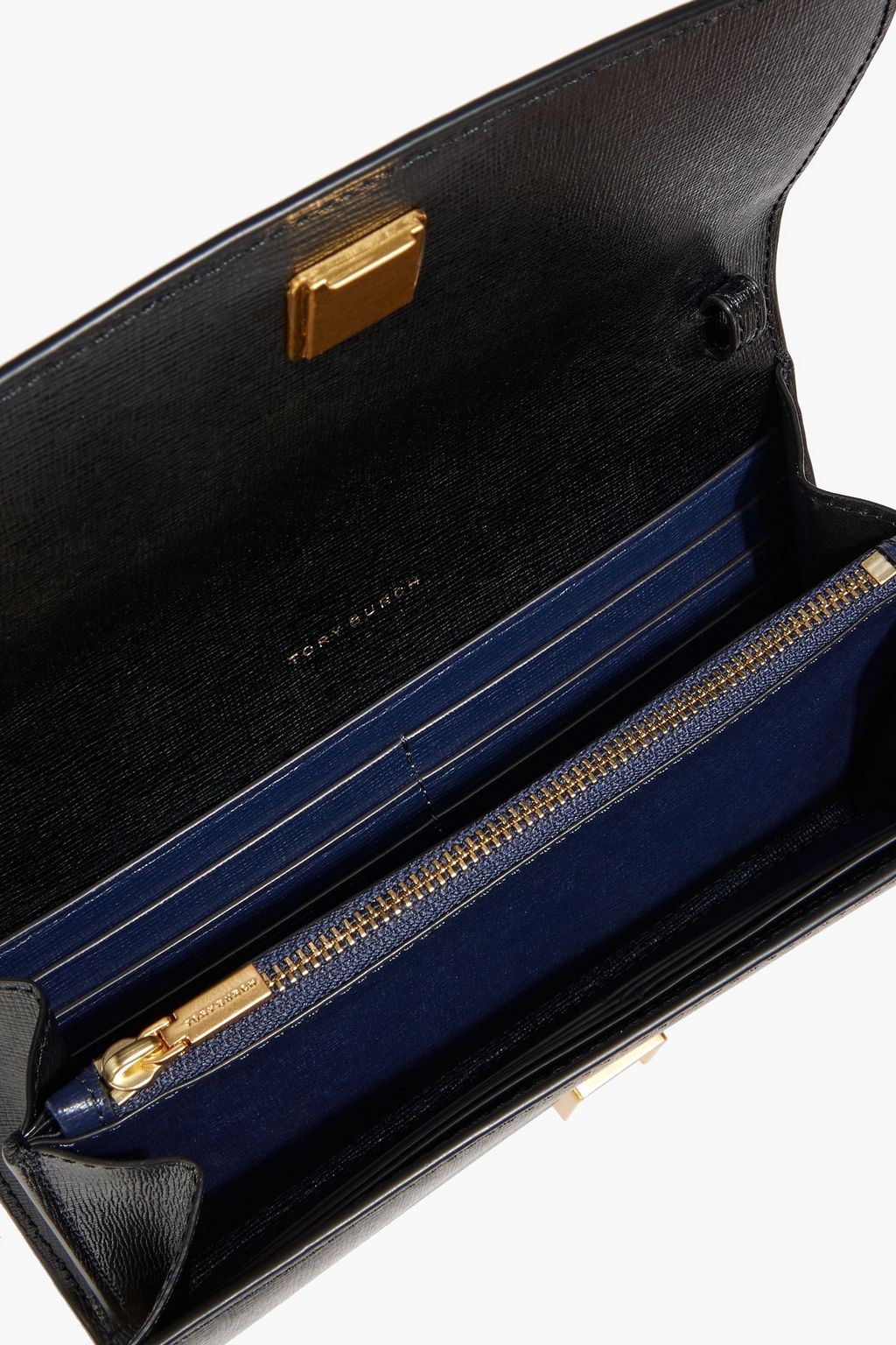 TORY BURCH Robinson textured-leather wallet