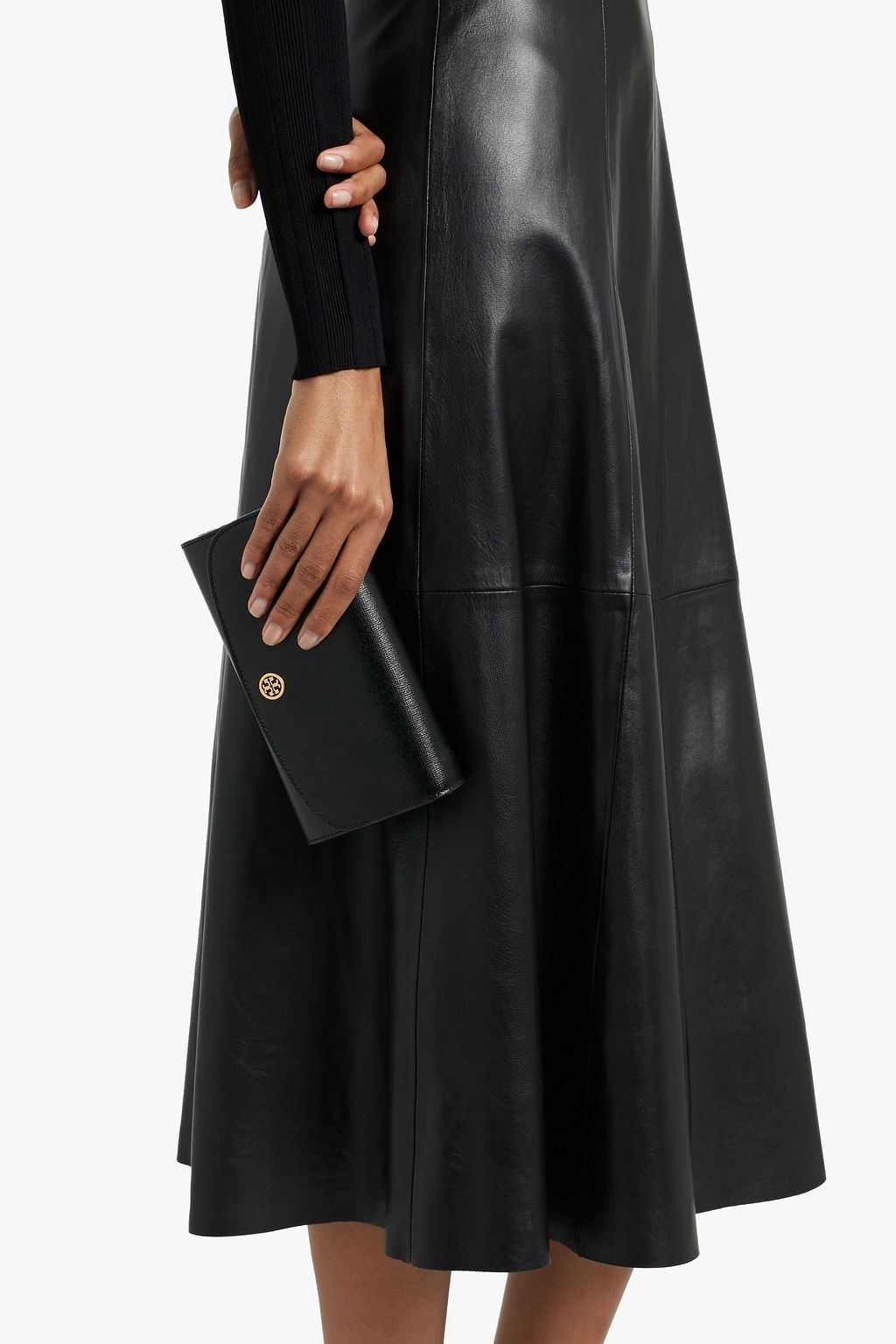 TORY BURCH Robinson textured-leather wallet
