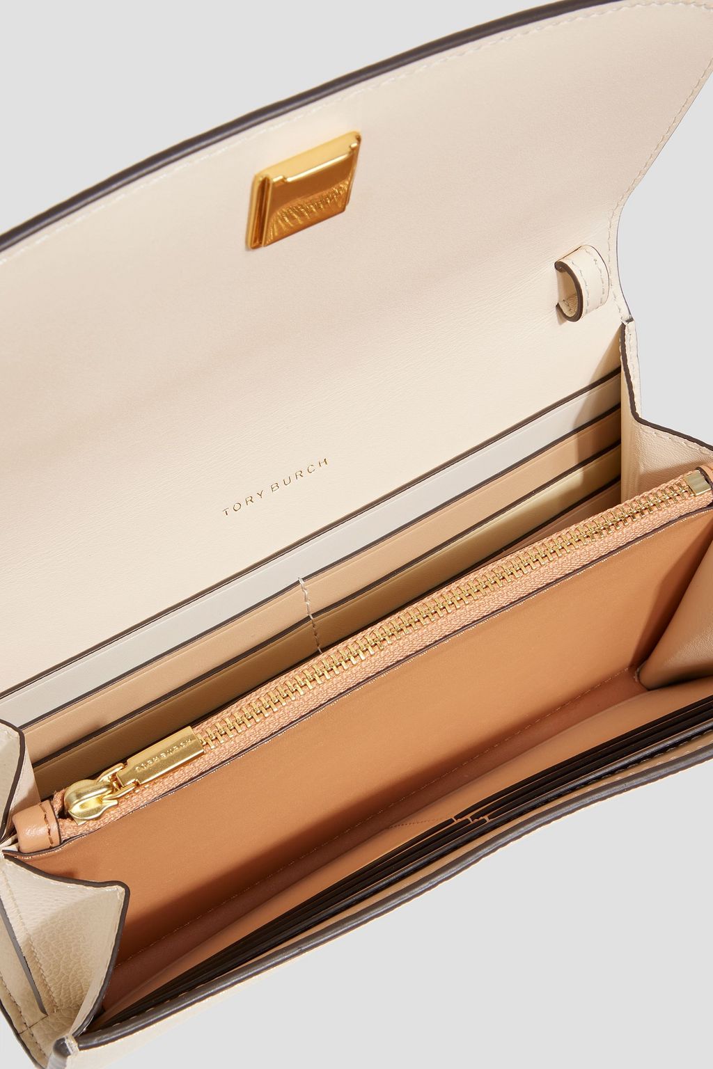 TORY BURCH Robinson pebbled-leather wallet