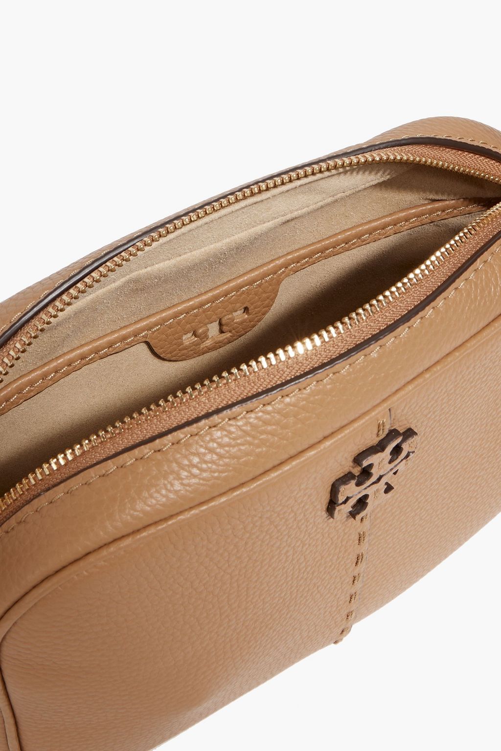 TORY BURCH McGraw pebbled-leather cross-body bag