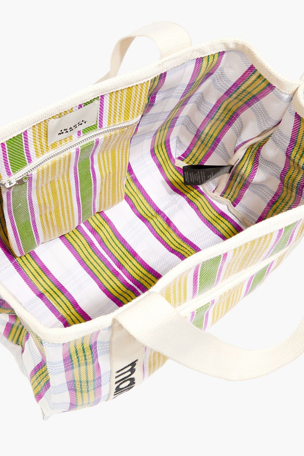 ISABEL MARANT Darwen striped jacquard tote