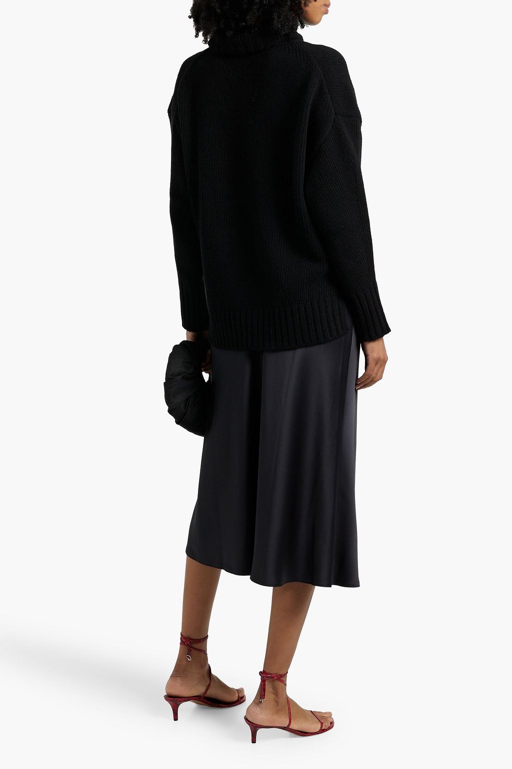 ANOTHER TOMORROW Cashmere and wool-blend turtleneck sweater