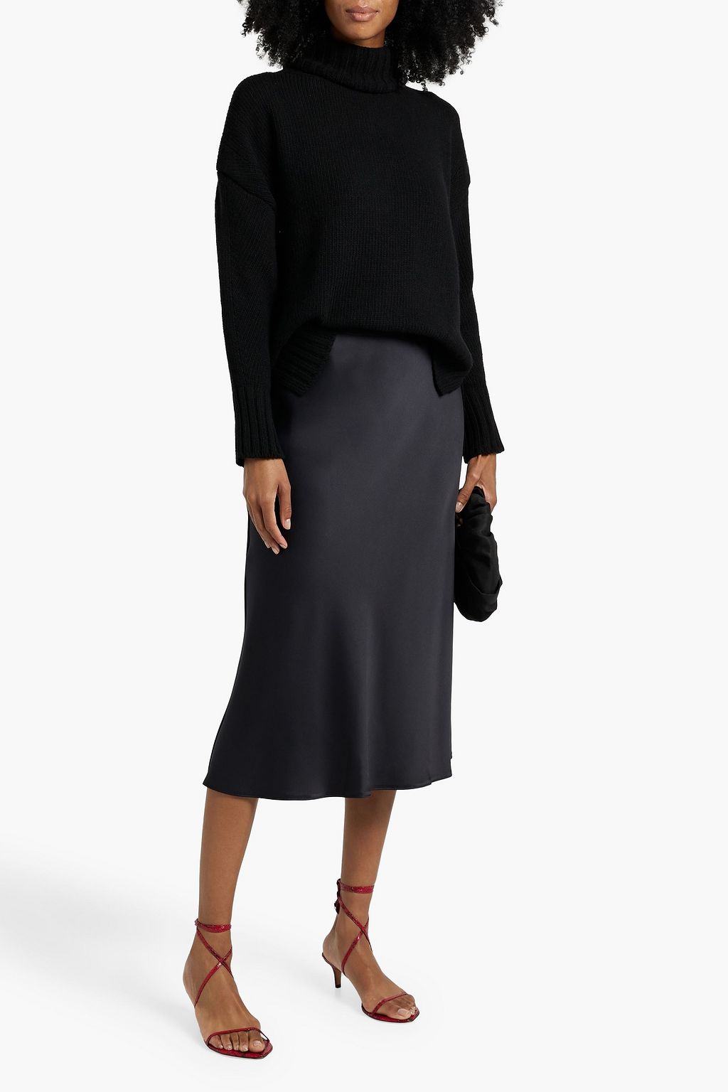ANOTHER TOMORROW Cashmere and wool-blend turtleneck sweater
