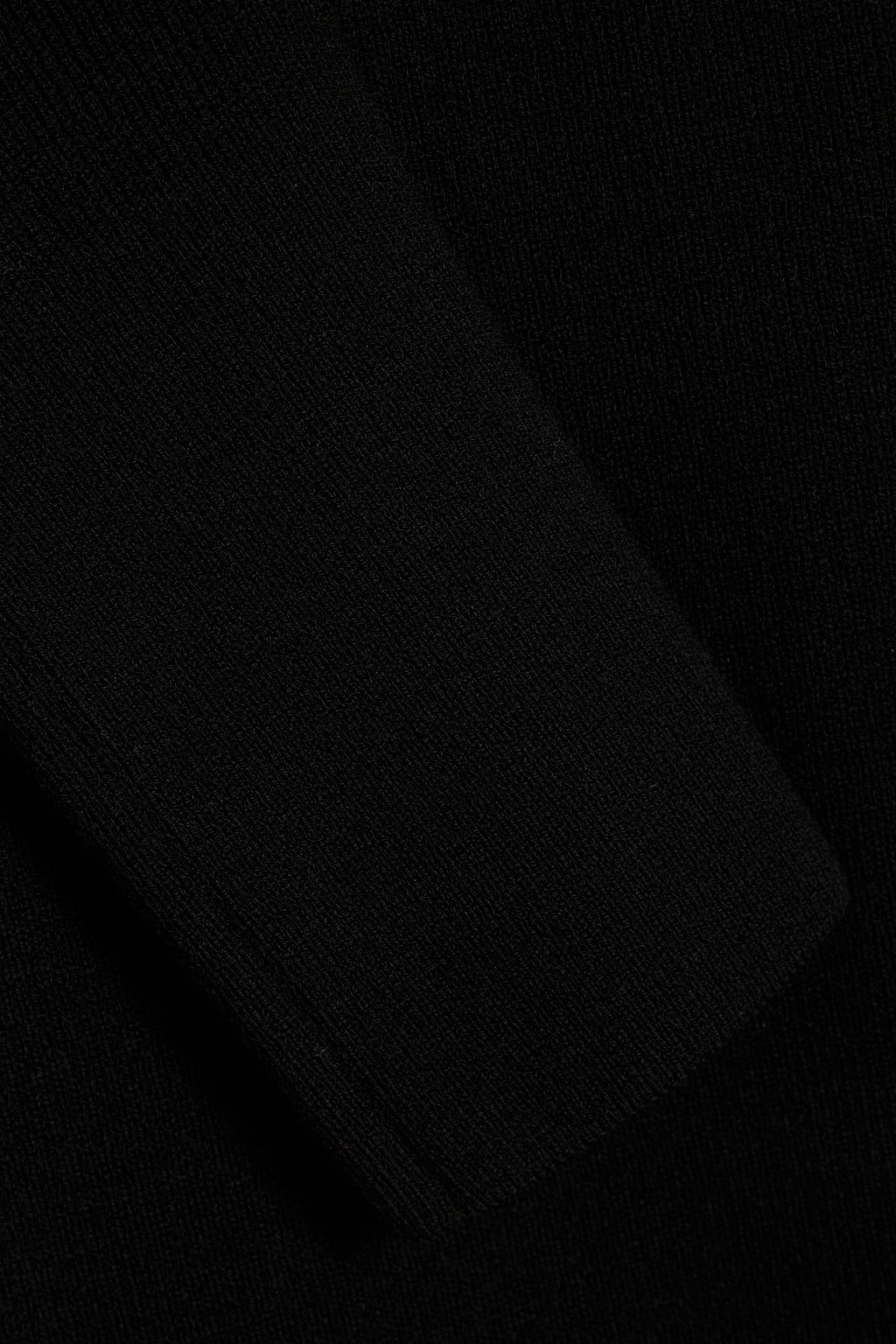 ANOTHER TOMORROW Ribbed wool-blend turtleneck midi dress
