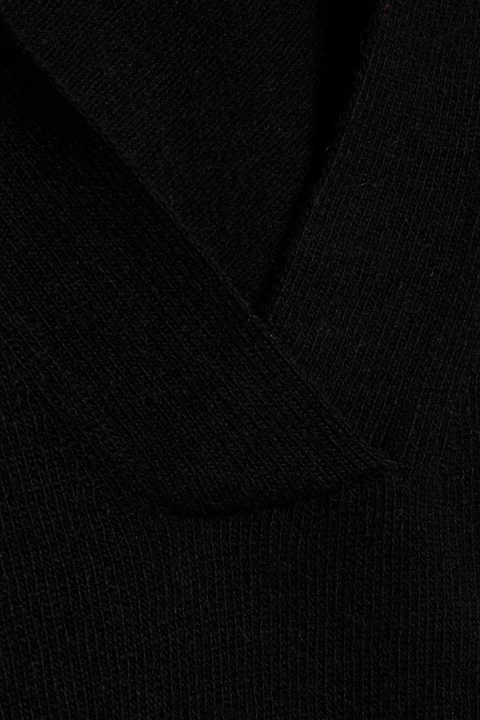 Another Tomorrow Cashmere And Wool-blend Sweater In Black