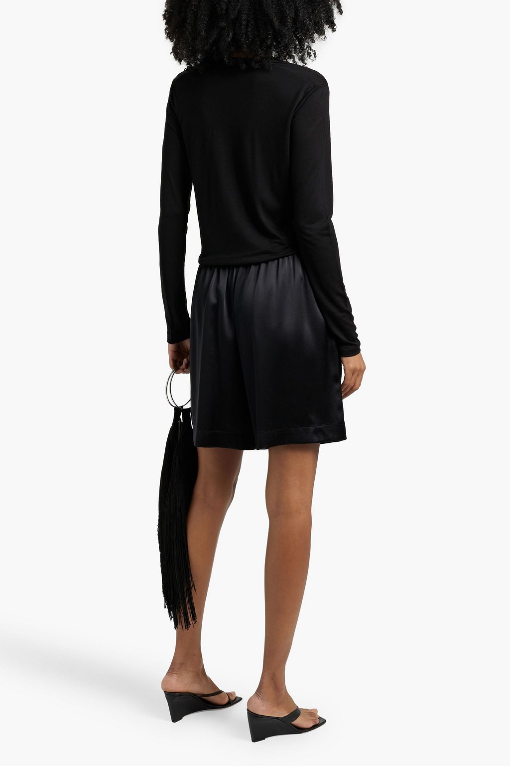 ANOTHER TOMORROW Lyocell-jersey top