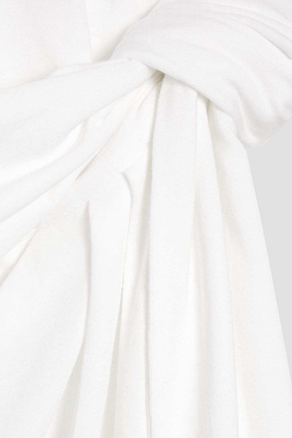 ANOTHER TOMORROW Tie-detailed Lyocell-blend jersey maxi dress