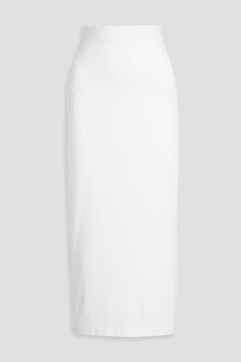 Stretch cotton and Lyocell-blend jersey midi skirt