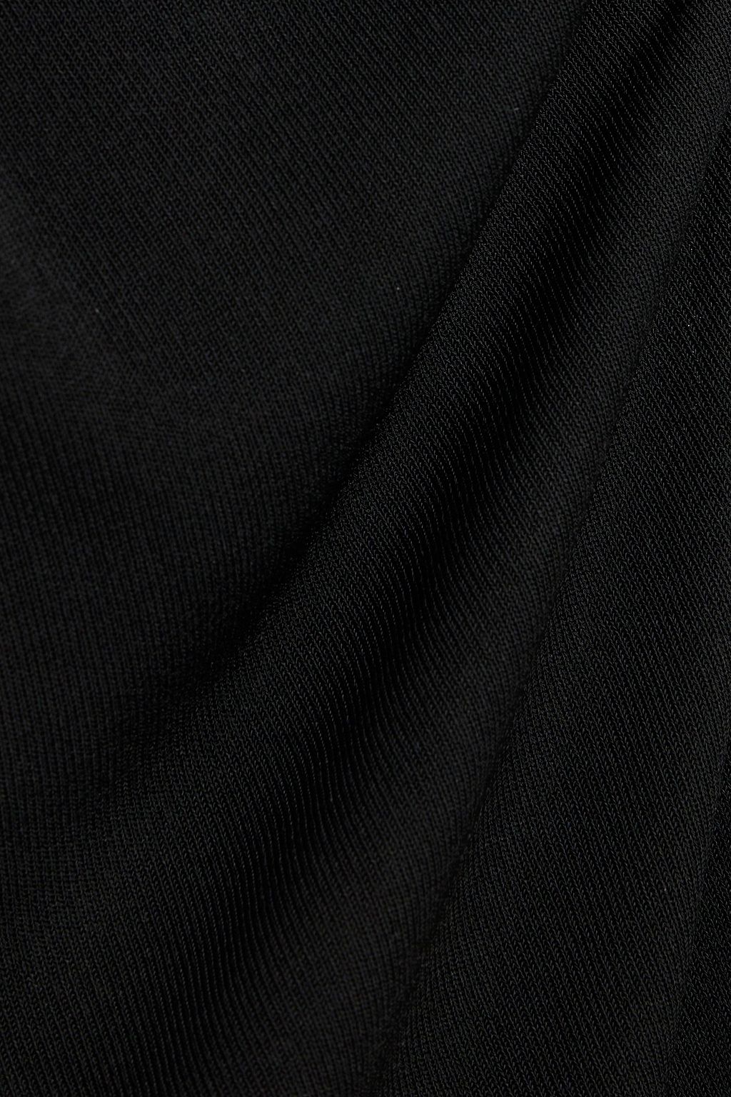 ANOTHER TOMORROW Draped jersey top