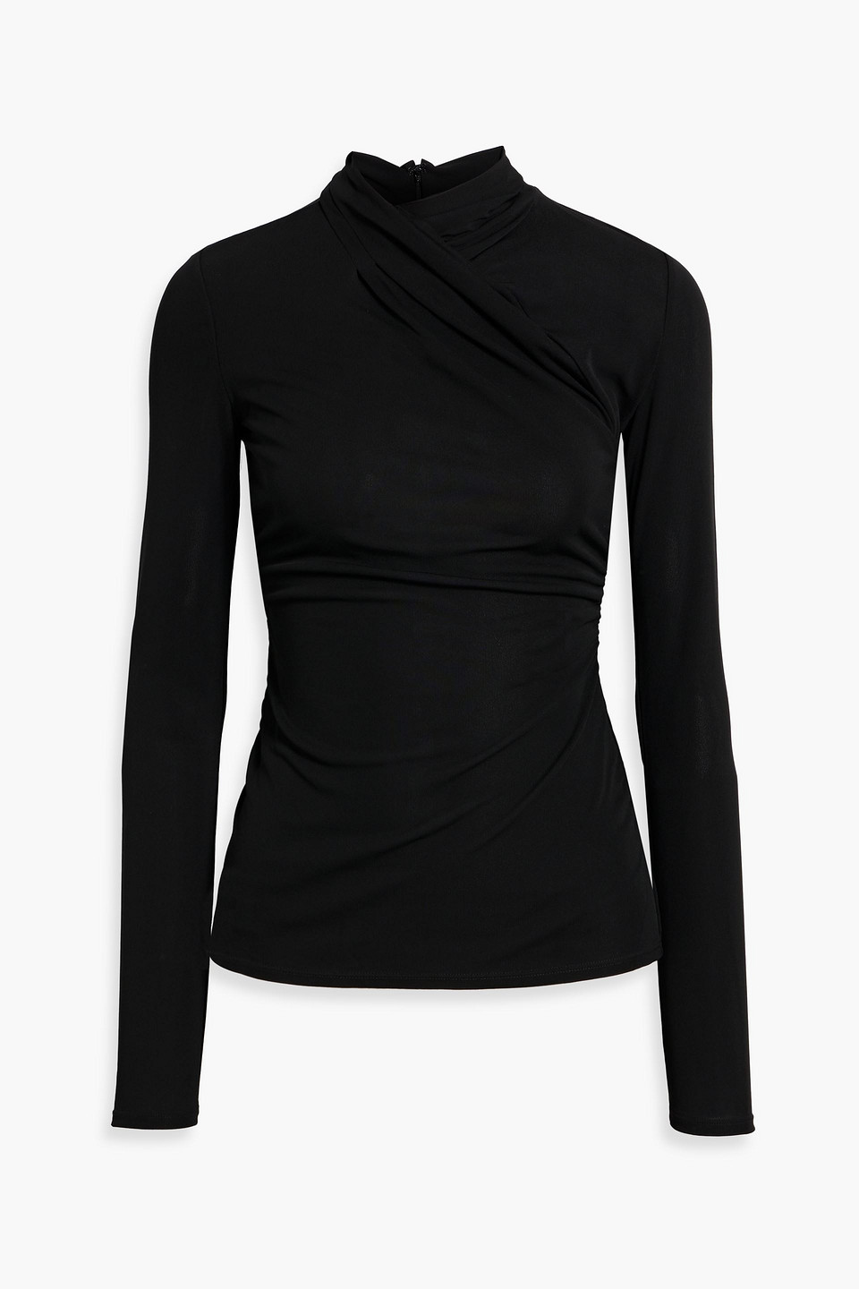 Draped jersey top