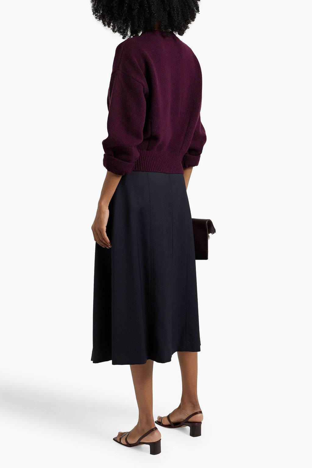 ANOTHER TOMORROW Cashmere and wool-blend sweater