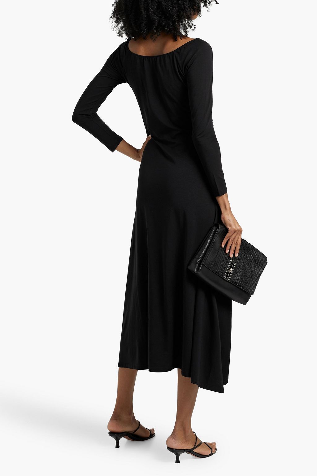 ANOTHER TOMORROW Jersey midi dress