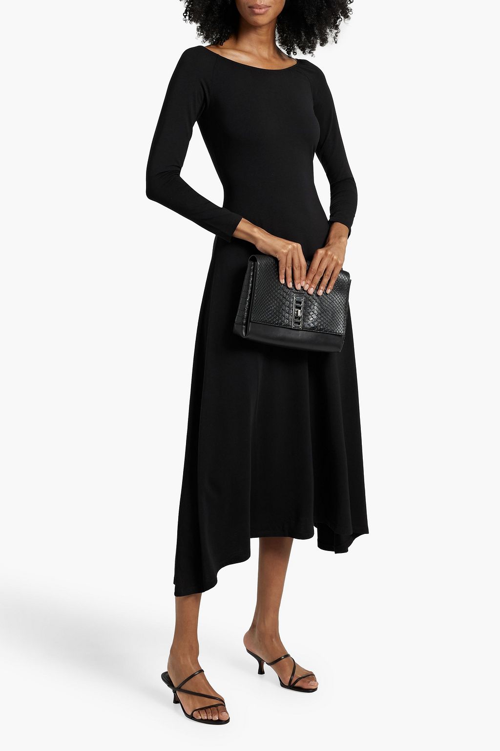 ANOTHER TOMORROW Jersey midi dress