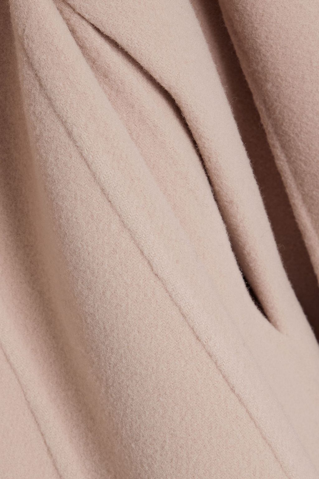 ANOTHER TOMORROW Belted wool-felt coat