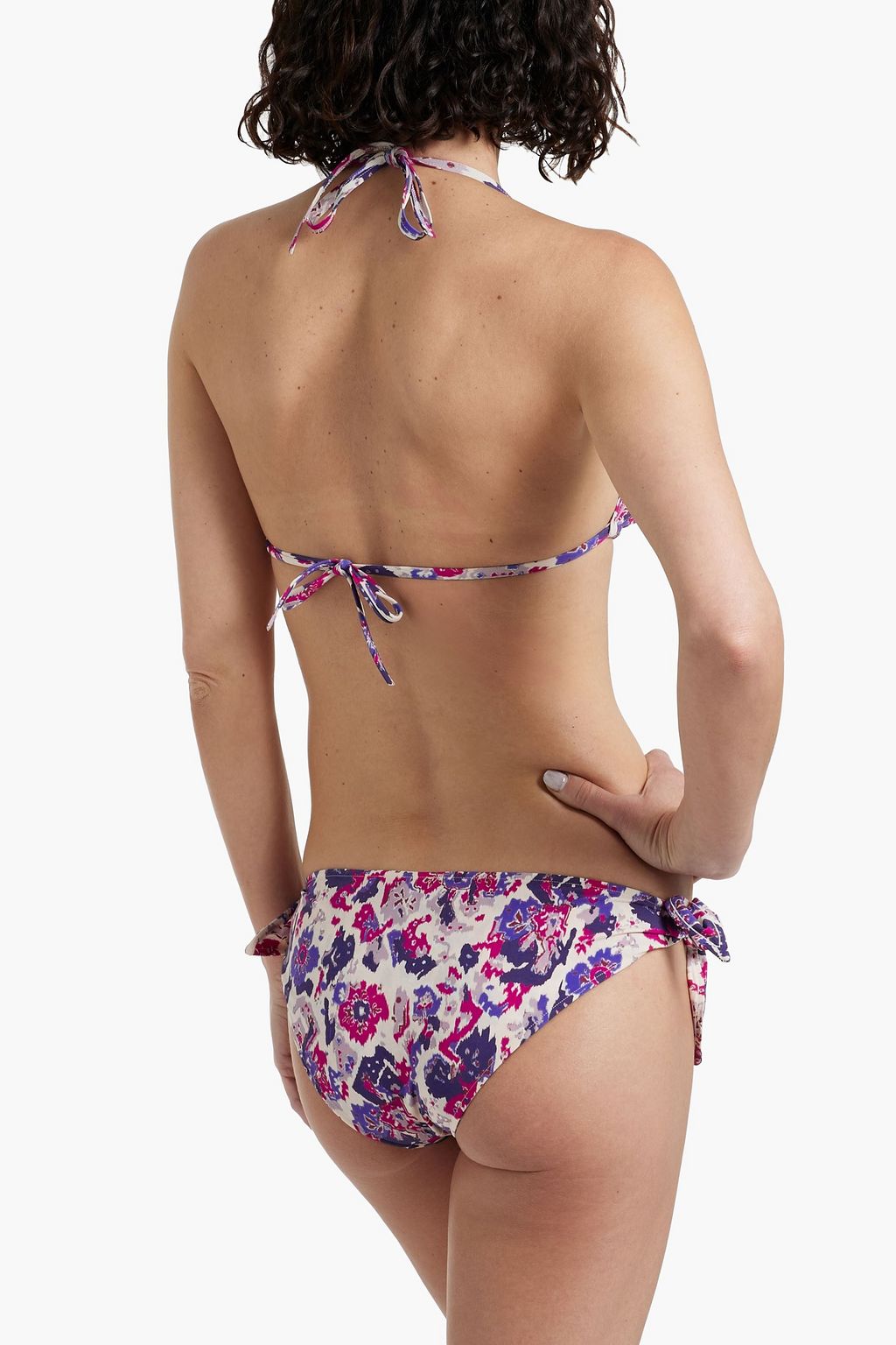 ISABEL MARANT Shayla floral-print triangle bikini top