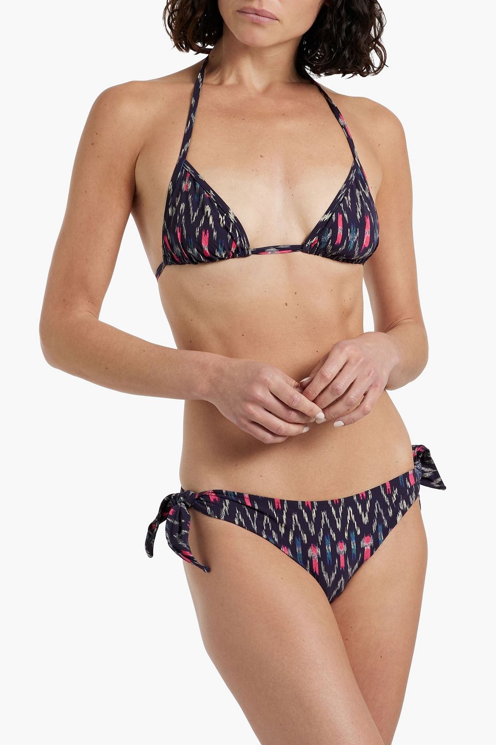 ISABEL MARANT Shayla floral-print triangle bikini top
