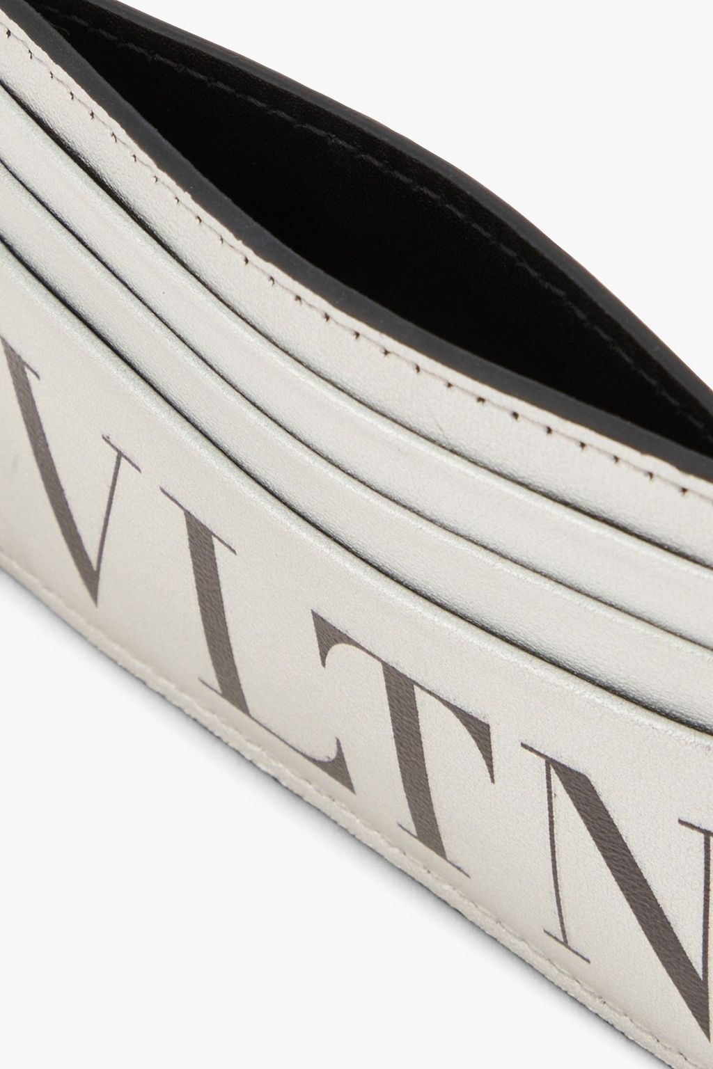 VALENTINO GARAVANI Metallic leather cardholder