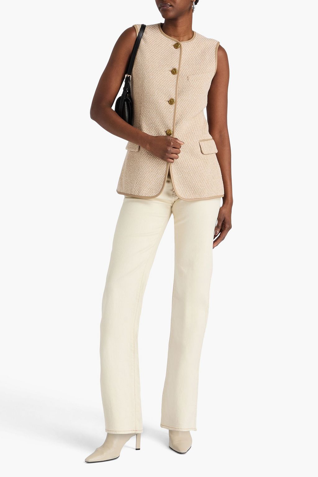 RAG & BONE Bartlet Weste aus Tweed aus einer Baumwollmischung