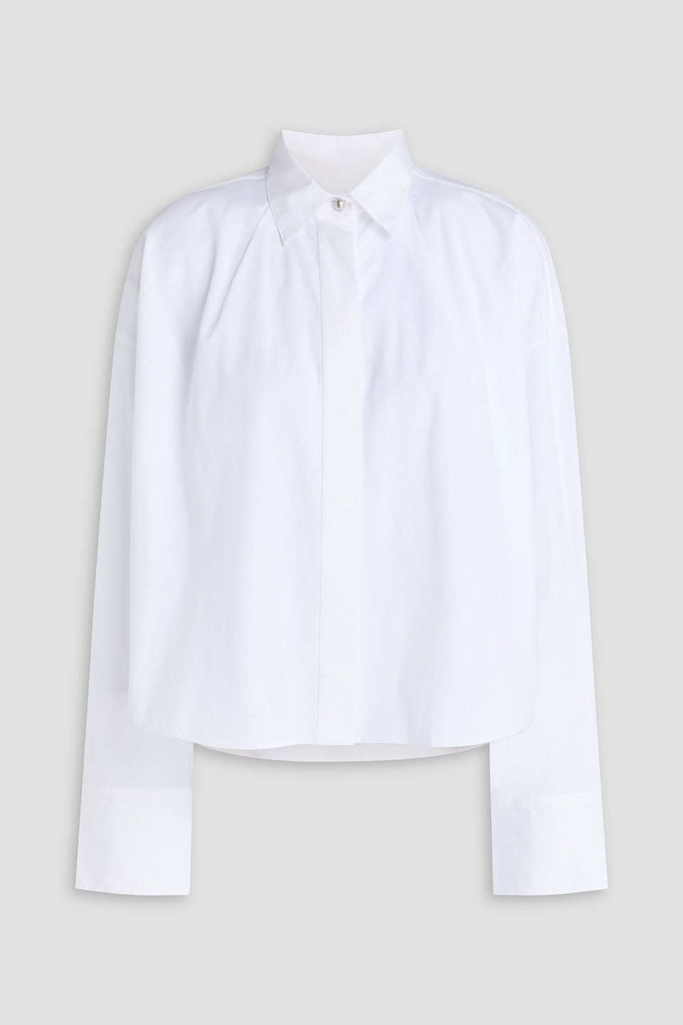 Rag & Bone Martha Cropped Cotton-poplin Shirt