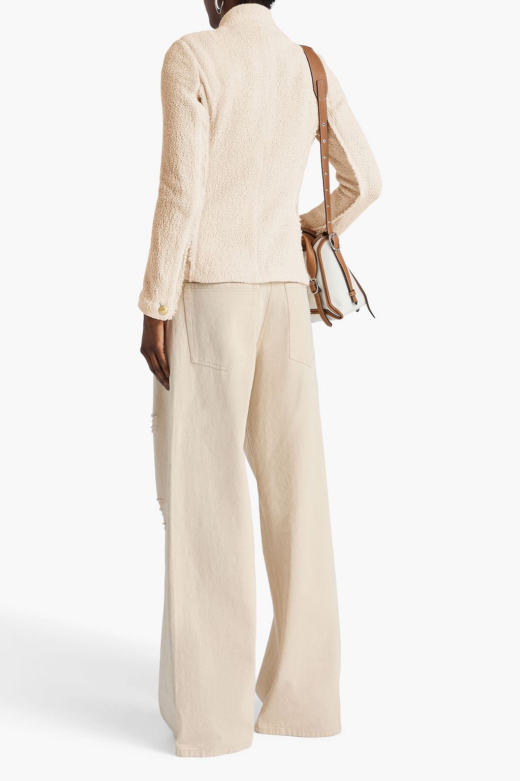 RAG & BONE Slade frayed cotton jacket