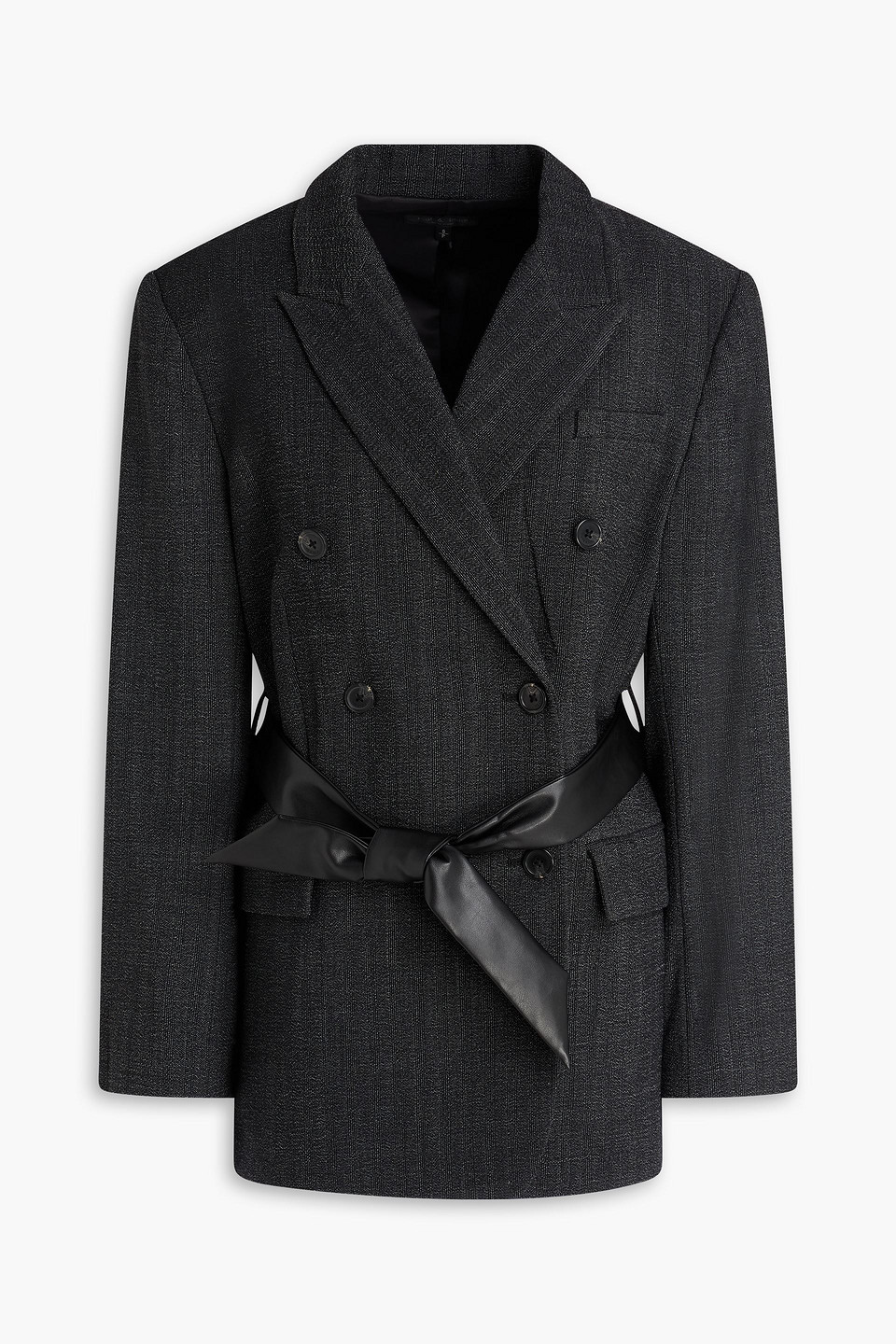 Rag & Bone Virginia Jacquard Blazer In Black