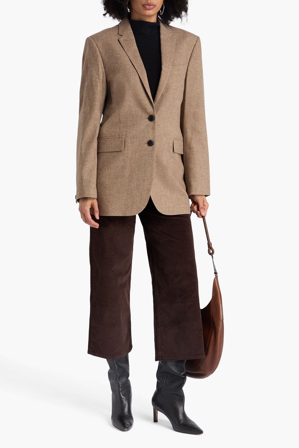 RAG & BONE Odessa Prince of Wales checked wool-blend blazer