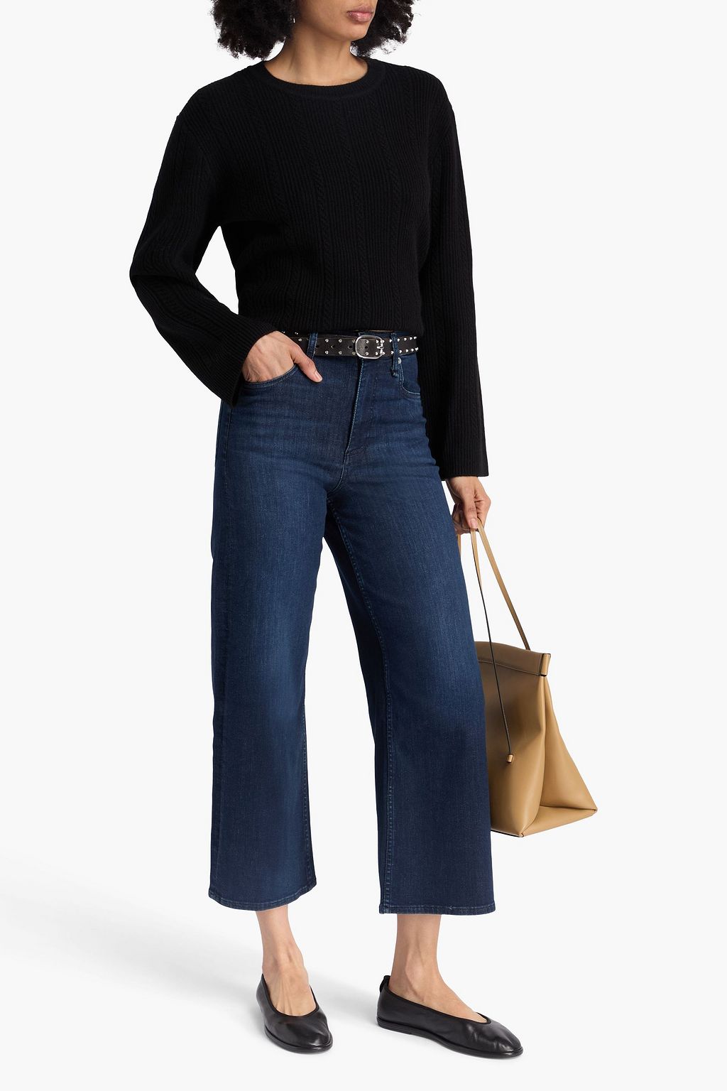 RAG & BONE Maud Kaschmirpullover mit Zopfstrickmuster