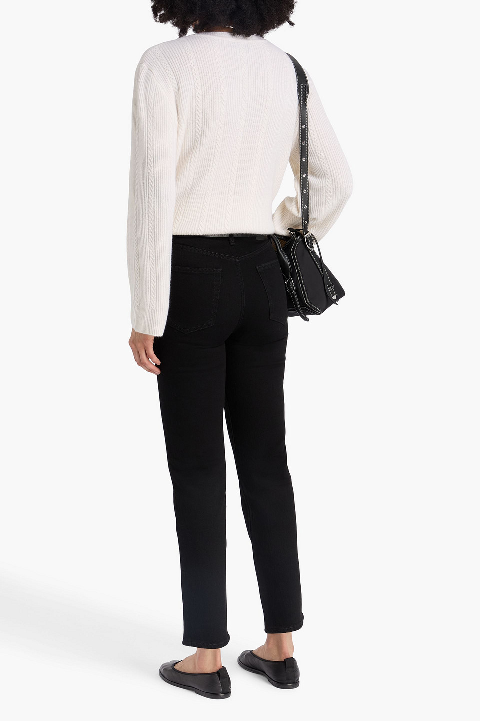  Rag & Bone - Maud Kaschmirpullover Mit Zopfstrickmuster - Weiß - S 
