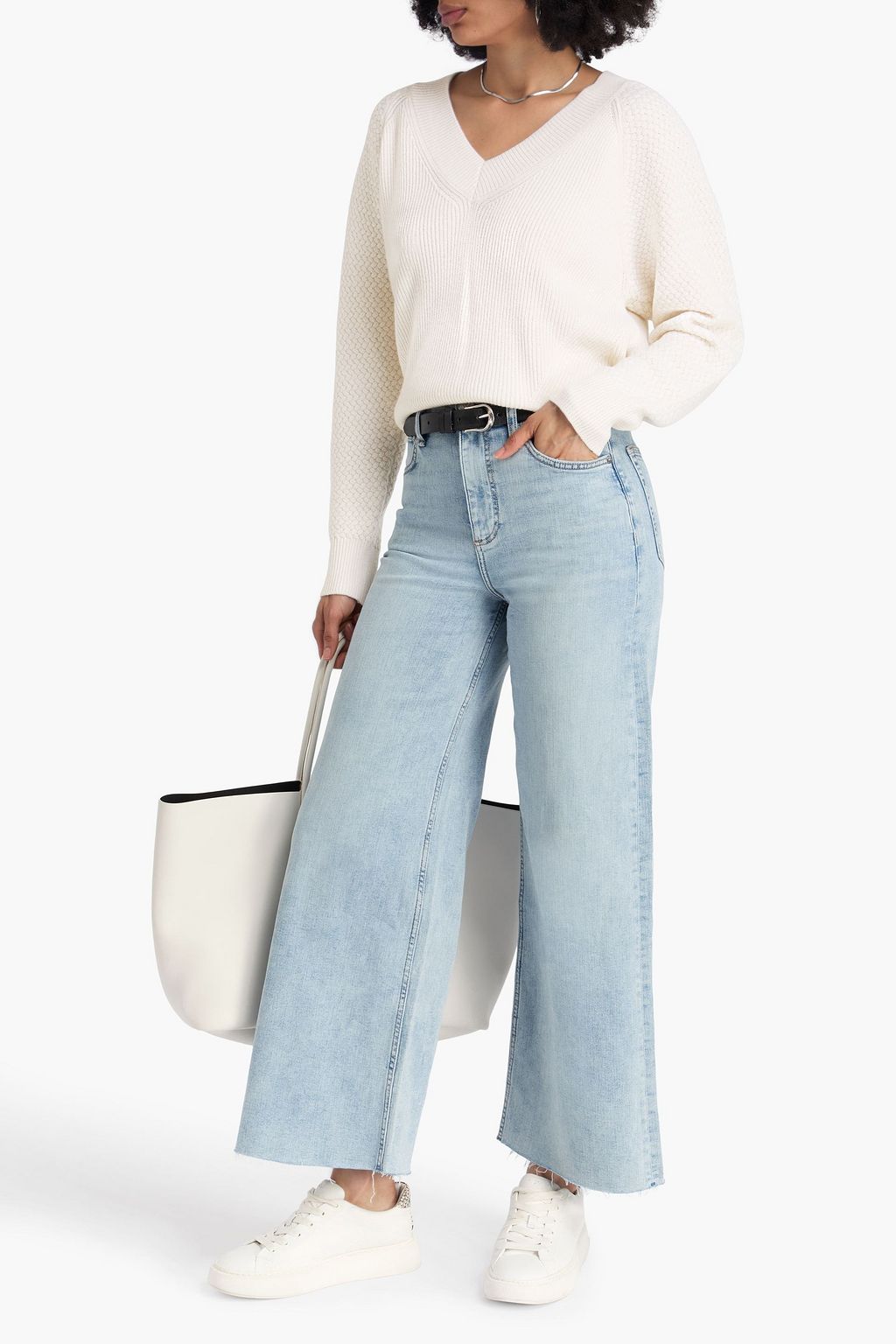 RAG & BONE Kaylee gerippter Kaschmirpullover