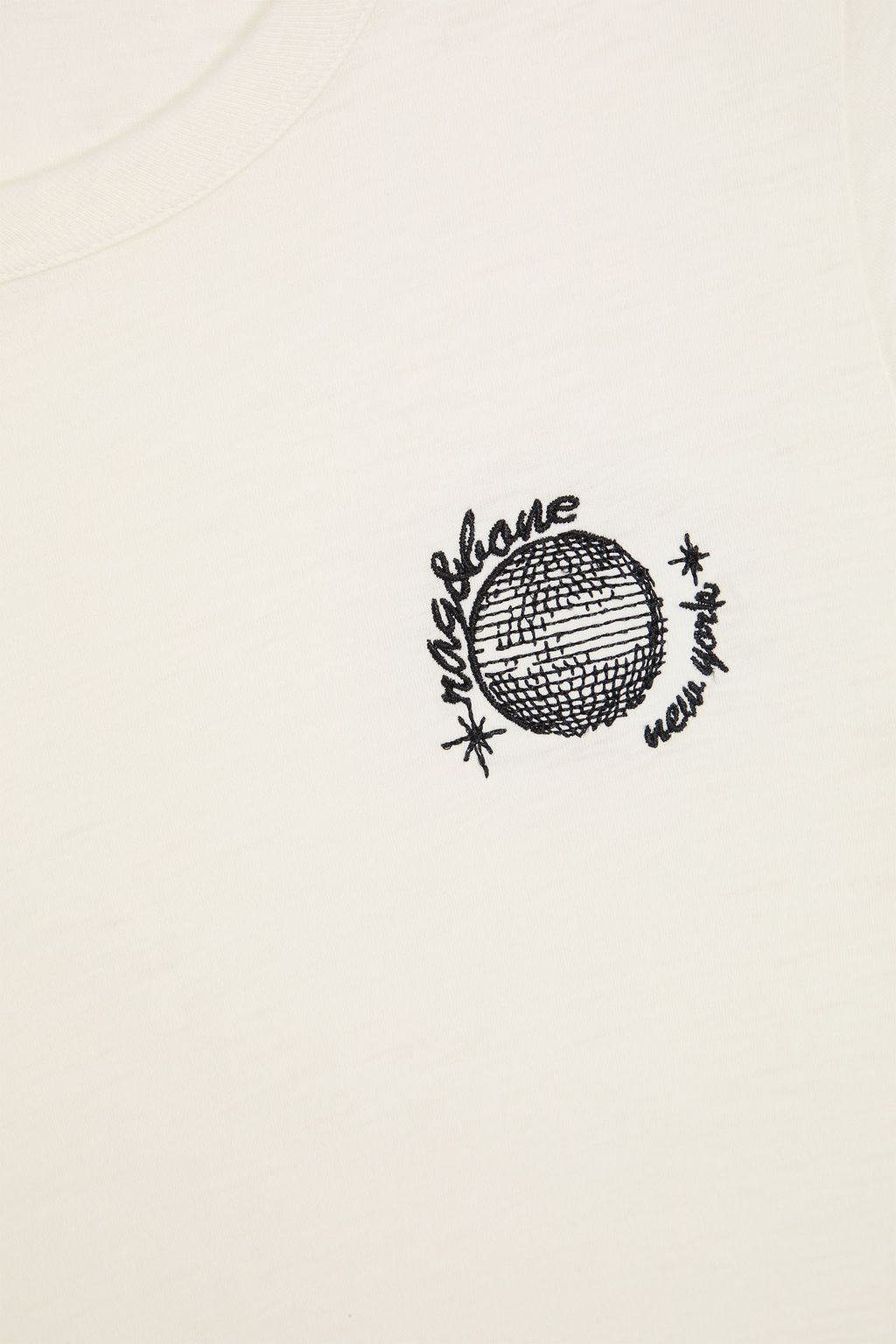 RAG & BONE T-Shirt aus Pima-Baumwoll-Jersey mit Stickereien