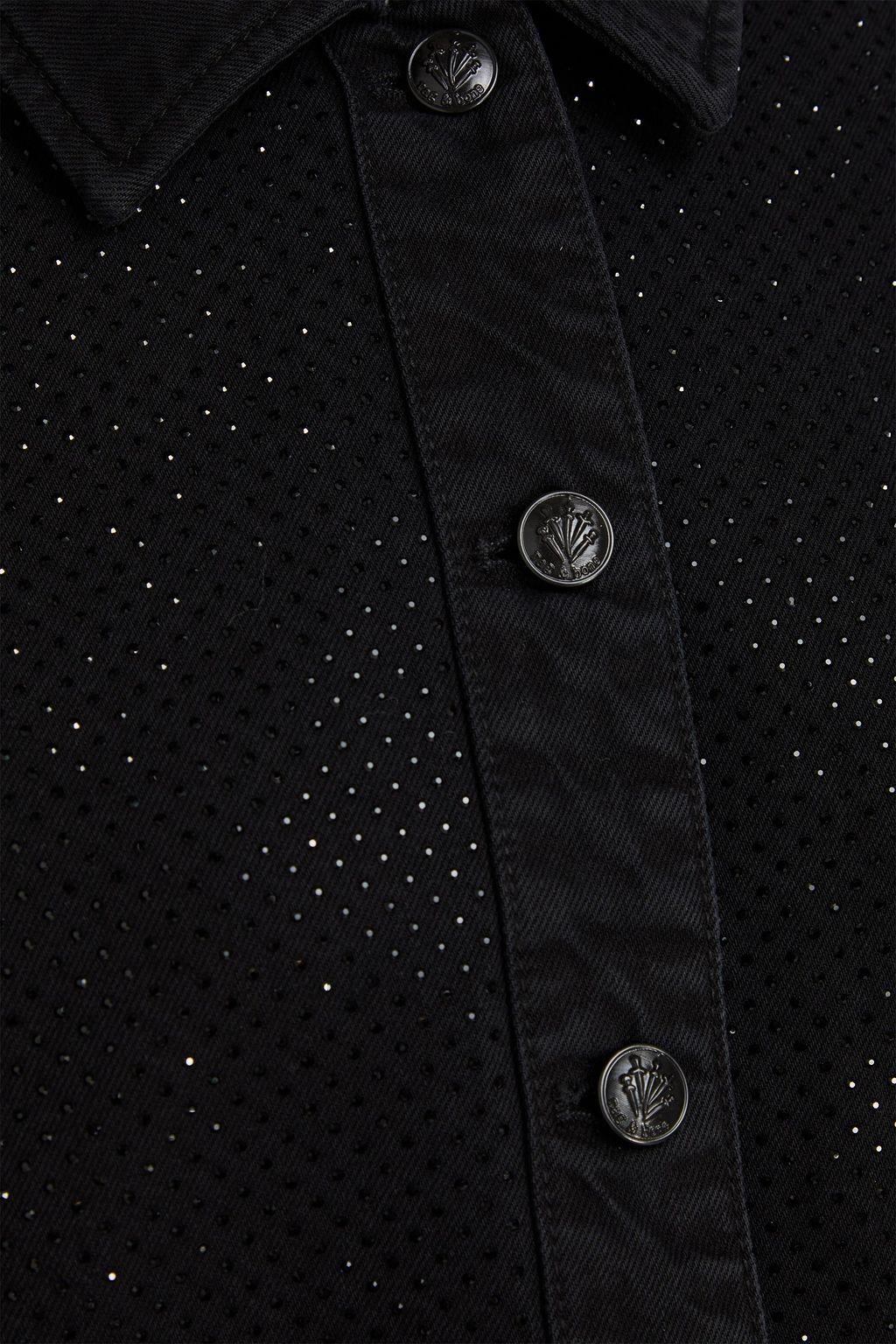 RAG & BONE Camilla Jeansjacke mit Kristallverzierung