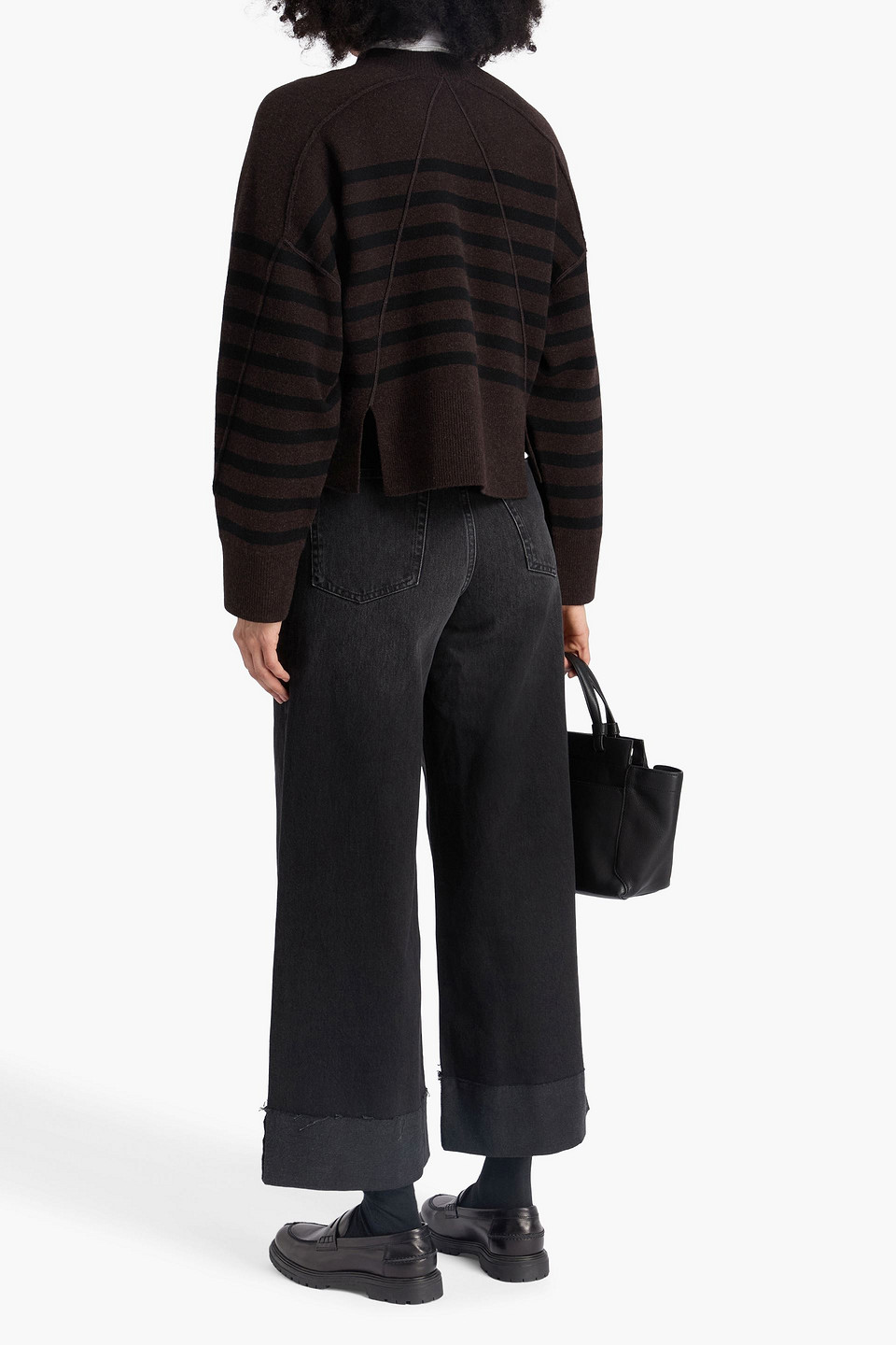  Rag & Bone - Striped Wool-blend Sweater - Brown - S 