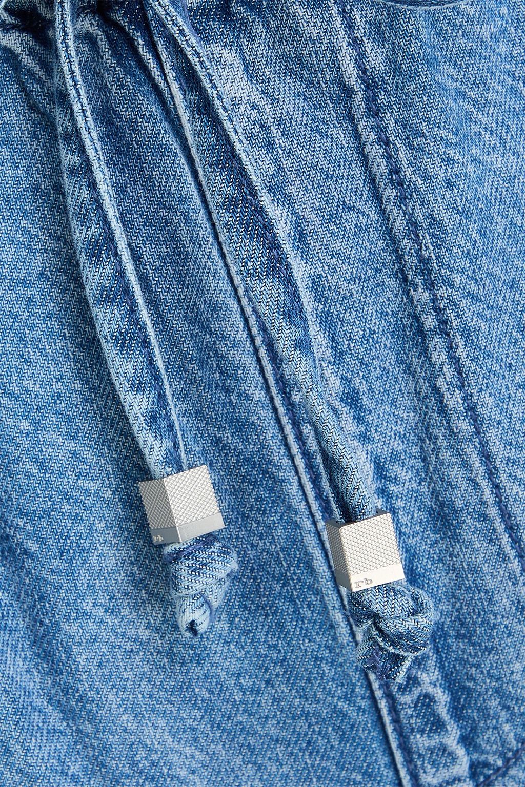 RAG & BONE Logan hoch sitzende Jeans mit weitem Bein