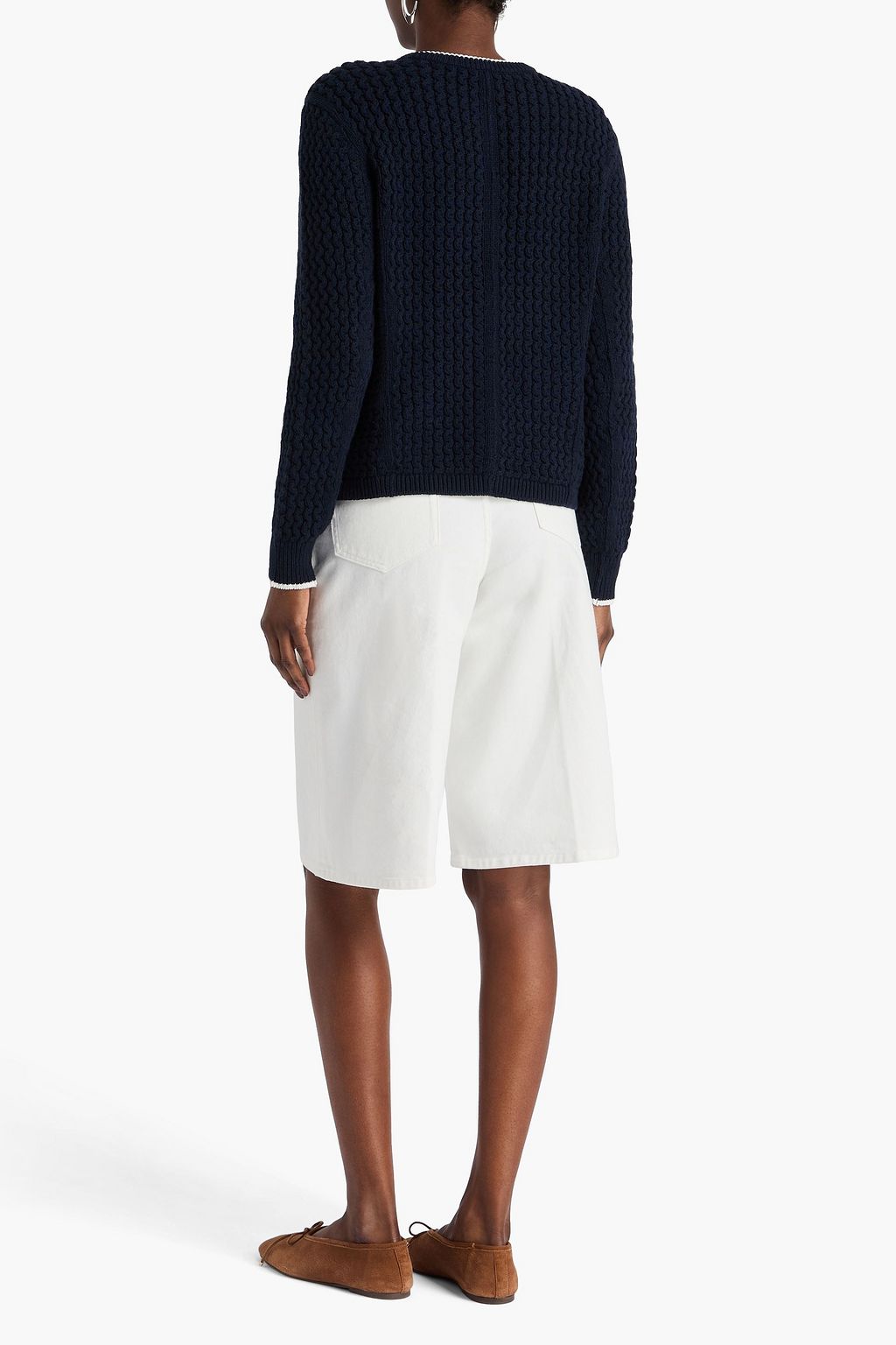 RAG & BONE Daria jacquard-knit cotton-blend cardigan