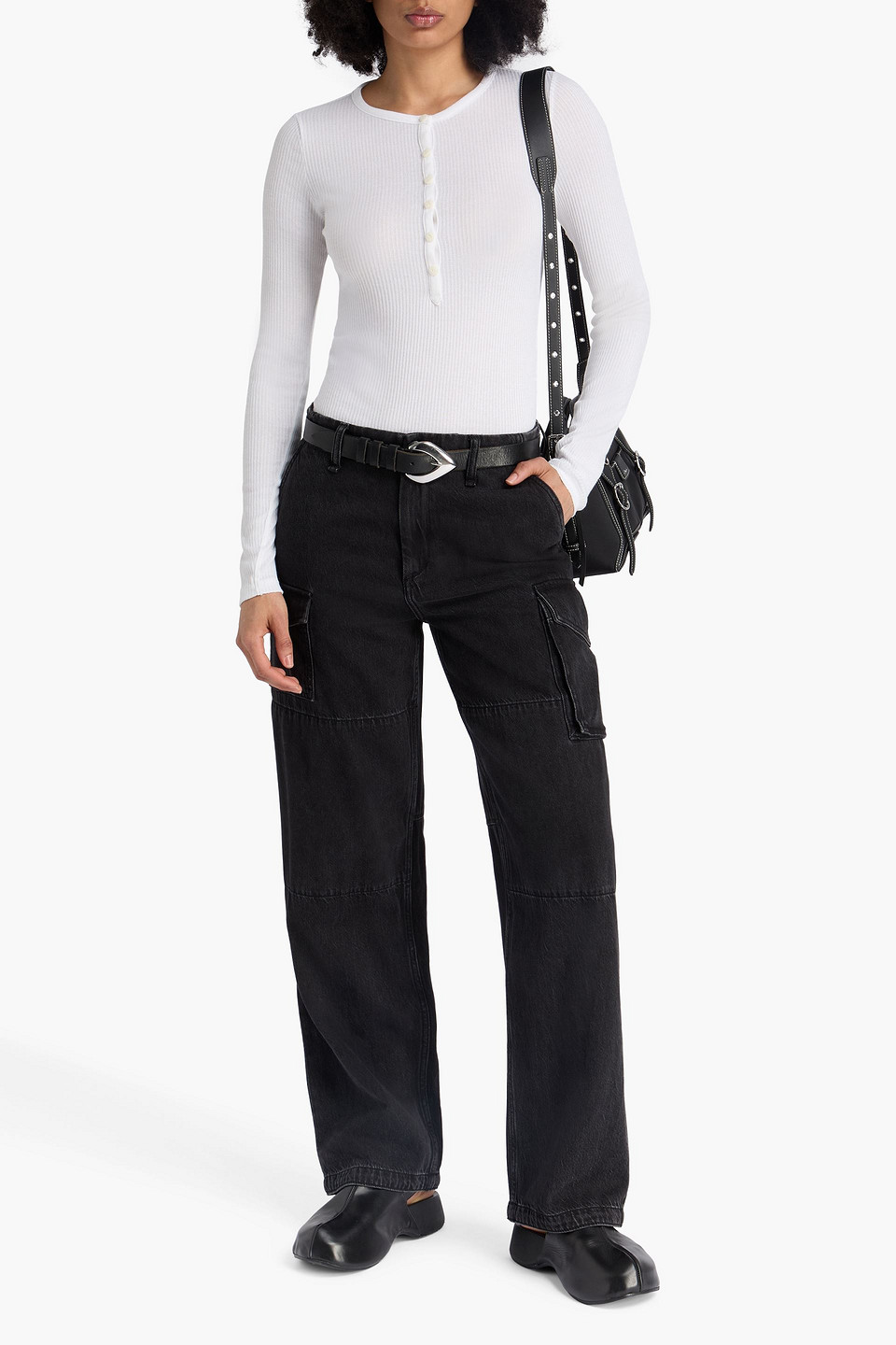  Rag & Bone - Oberteil Aus Rippstrick - Weiß - Xxs 