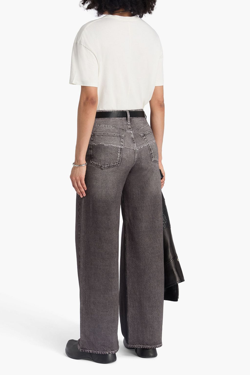 RAG & BONE T-Shirt aus Baumwoll-Jersey mit Stickereien