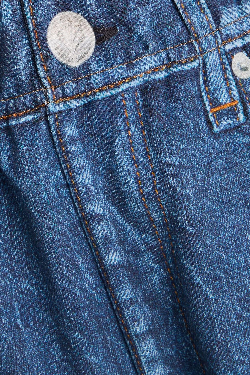 RAG & BONE フレンチコットンテリー ショートパンツ デニム風プリント