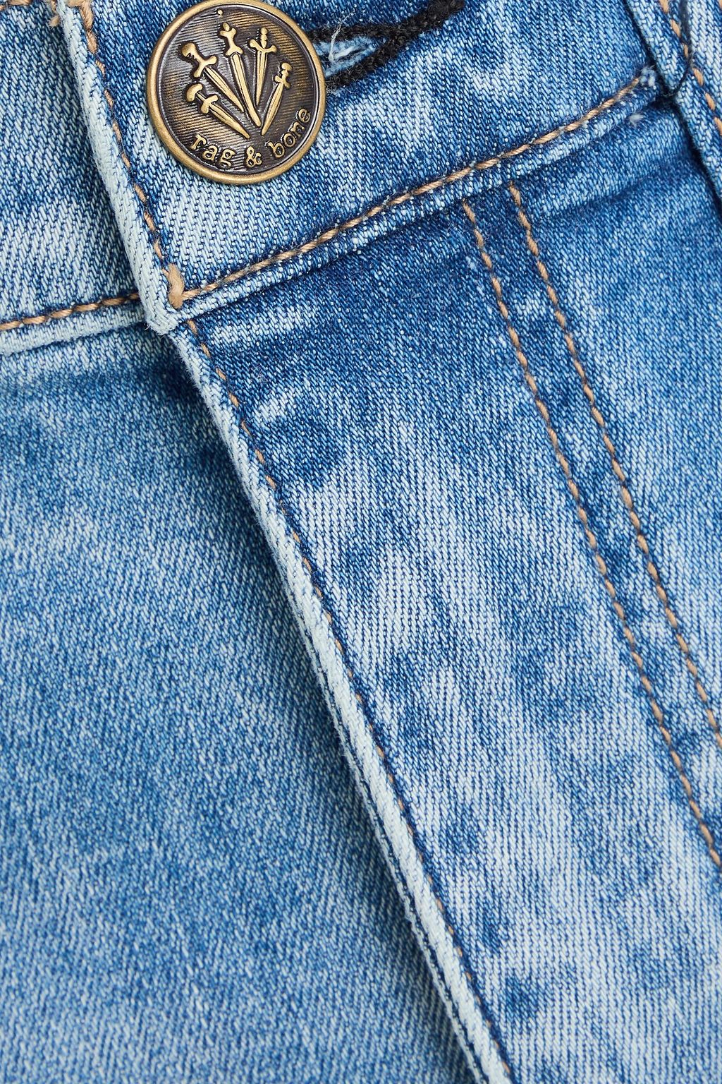 RAG & BONE Sofie hoch sitzende Jeans mit weitem Bein