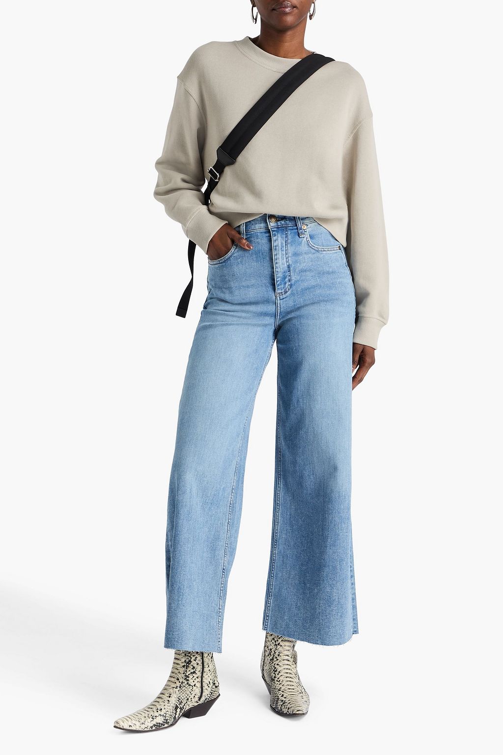 RAG & BONE Sofie hoch sitzende Jeans mit weitem Bein