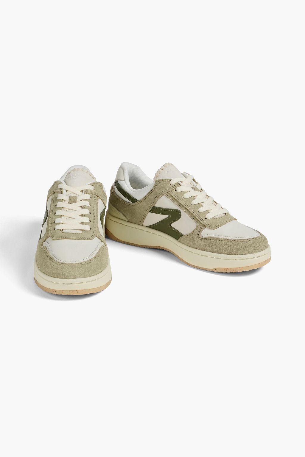RAG & BONE Retro Tennis レザー&スエード&シェル スニーカー